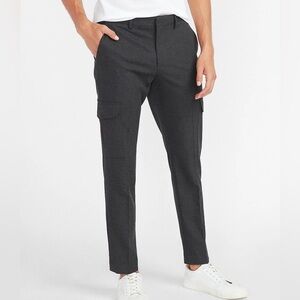 Express Men’s Slim Fit Cargo Dress Pants – Charcoal Gray Size 36x34